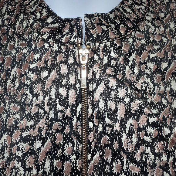Jessica London Rose Gold Leopard Leather Jacket 16W NWT - Picture 6 of 10